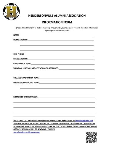 Alumni Information Form